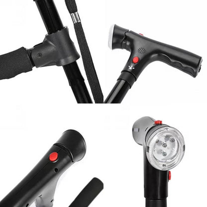 Skanto | Folding Cane - Lightweight Telescopic Walking Stick for Seniors and Travelers - Collapsible Mobility Aid for Easy Transport
