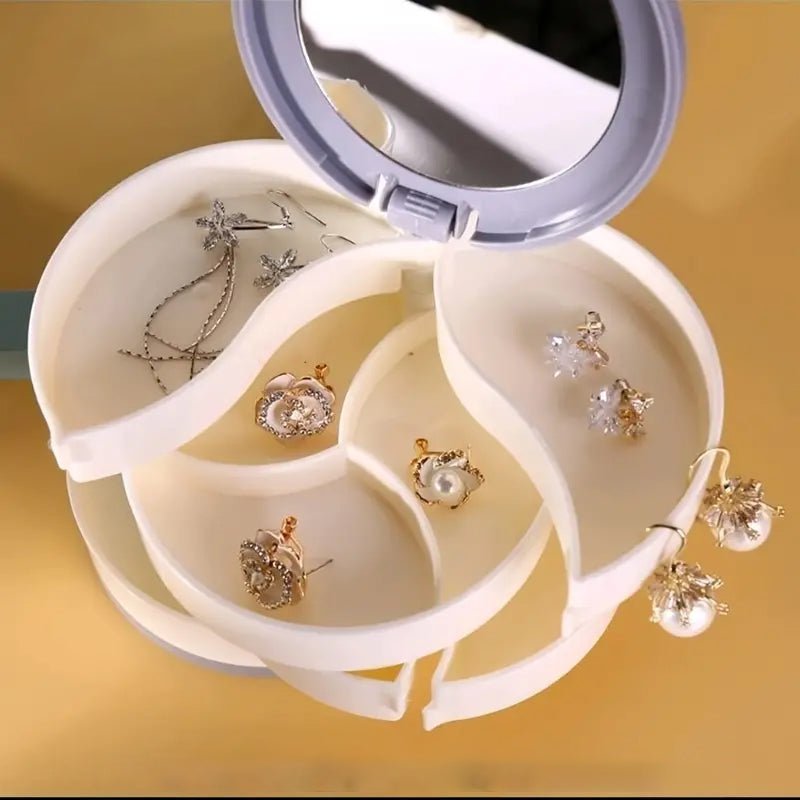 Brehn | Jewelry Box - 360° rotatable storage box for jewelry, maximum protection and organization
