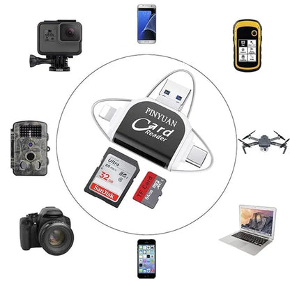 Skanto | 4-in-1 Universal SD TF Card Reader