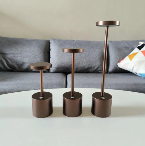 Frendorf | LumaLite Rechargeable LED Table Lamp | Wireless | Dimmable | Modern Design for Restaurants and Home