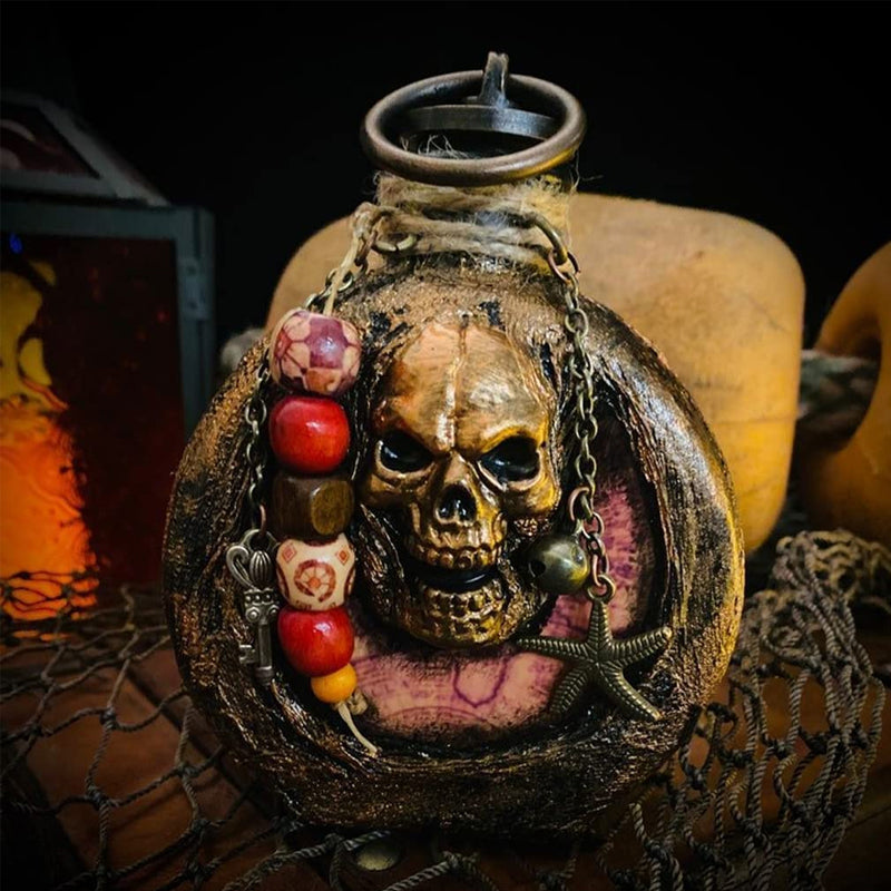 Skull Pirate Rum Resin Bottle | Brehn
