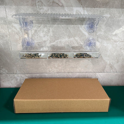 Skanto | Outdoor Clear-Window-Suction-Cup-Bird Feeder