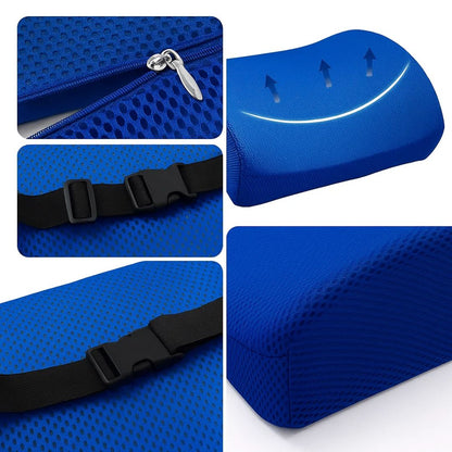 DriveEase | Lumbar Support Pillow for Car - Memory Foam Relief - Breathable Mesh - Ideal for Commuting and Long Drives Karnz