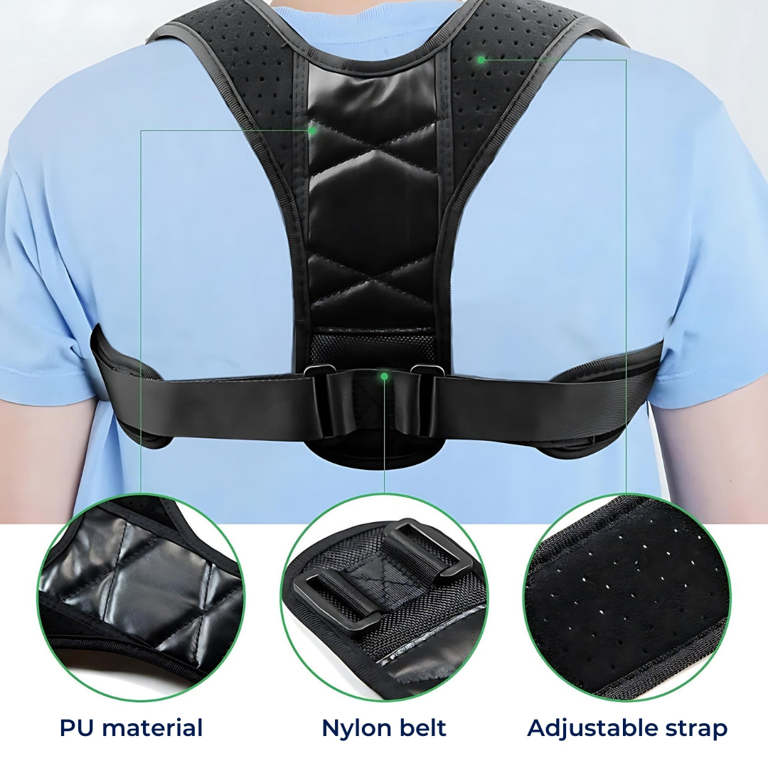 PerfectAlign Back Brace Posture Corrector Support - Adjustable | Ideal for Chronic Pain Recovery and Daily Comfort Skanto