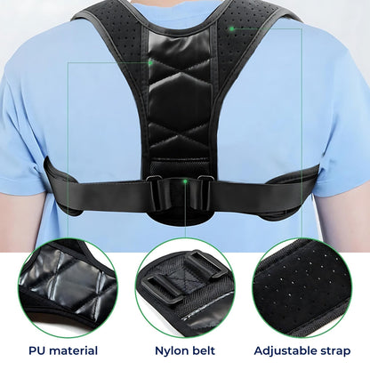 PerfectAlign Back Brace Posture Corrector Support - Adjustable | Ideal for Chronic Pain Recovery and Daily Comfort Skanto