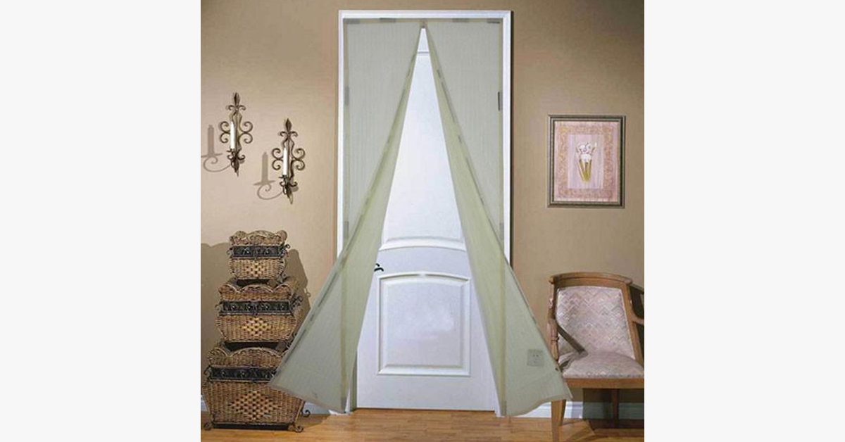 Insect screen door with magnetic mesh – Your ultimate protection against insects this summer!