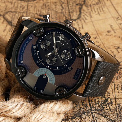 Skanto | Men's Fashion Large Dial Steel Bracelet Watch
