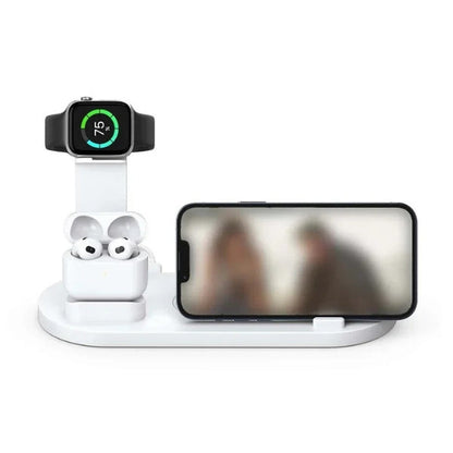 Skanto | 7-in-1 Wireless Charging Station with MagSafe & CryoBoost – Fast & Efficient Charging for iPhone, Apple Watch, and More