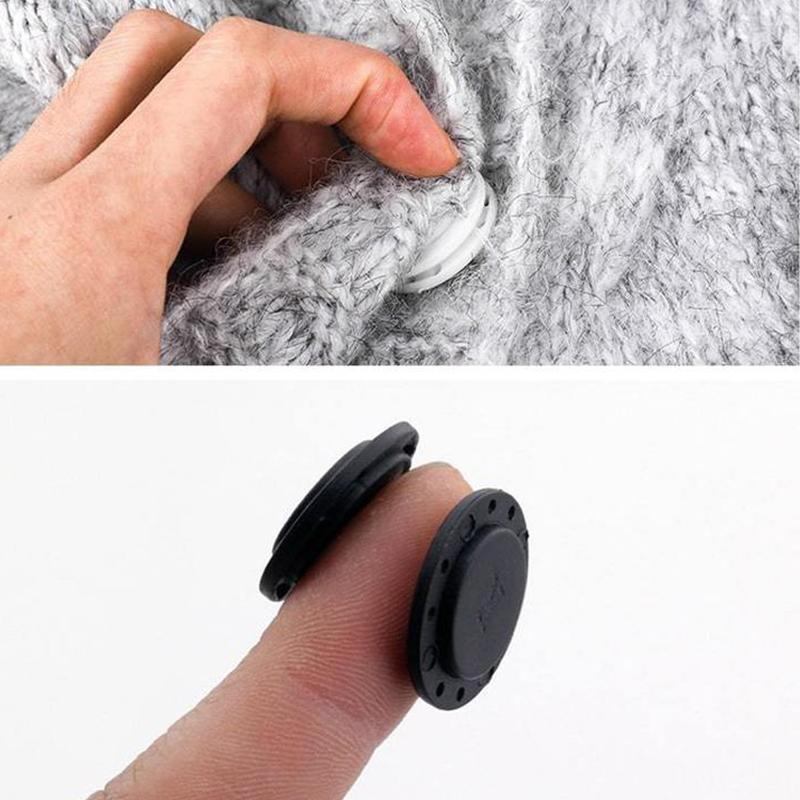 High-quality invisible plastic magnetic button, 5 pieces