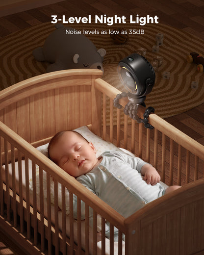 Baby Stroller Fan - 4000mAh Rechargeable 4-Speed | Bowlift