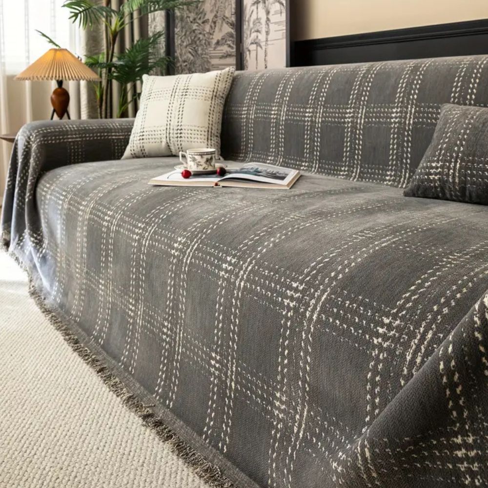 Skanto | Chesterfield Plaid Sofa Cover