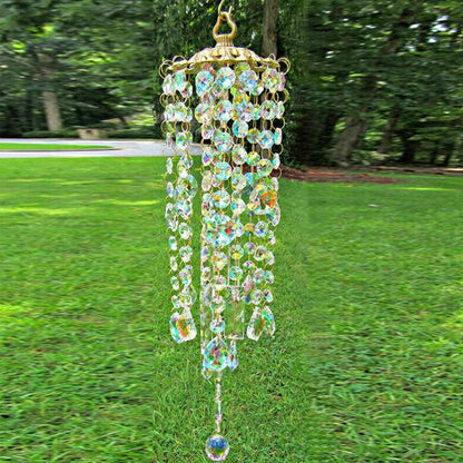 Aurora Crystal Glass Wind Chime | Bowlift