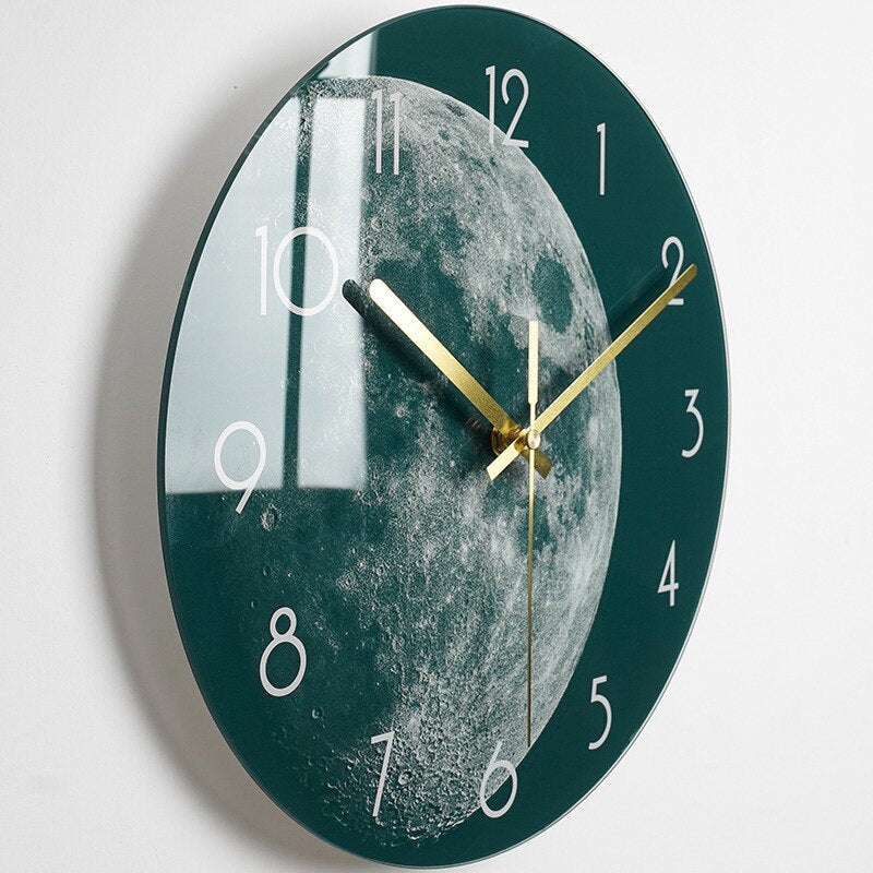Elegant Wall Clock made of Glass Bowlift