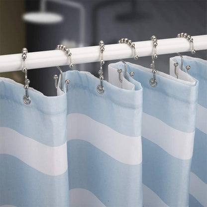 Stainless steel shower curtain hooks (12 pieces) | Bowlift