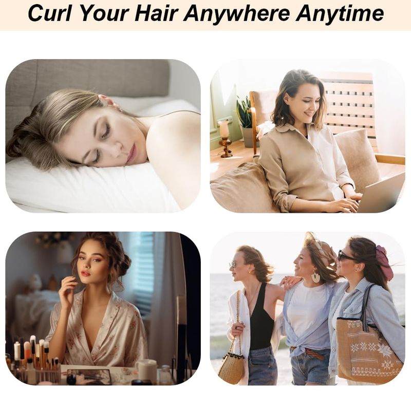 BowLift | Satin heatless curling iron set