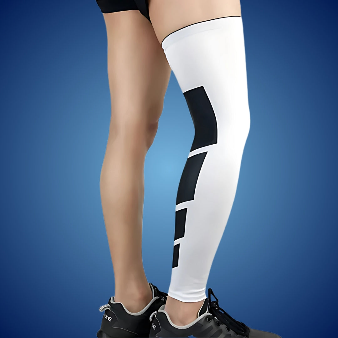 LegVital Full-leg compression sleeve for optimized blood circulation, muscle support, and fast recovery for athletes and versatile use Karnz