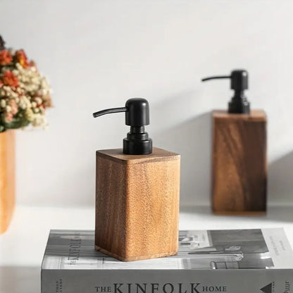 Skanto | Walnut Aura Lotion & Soap Dispenser