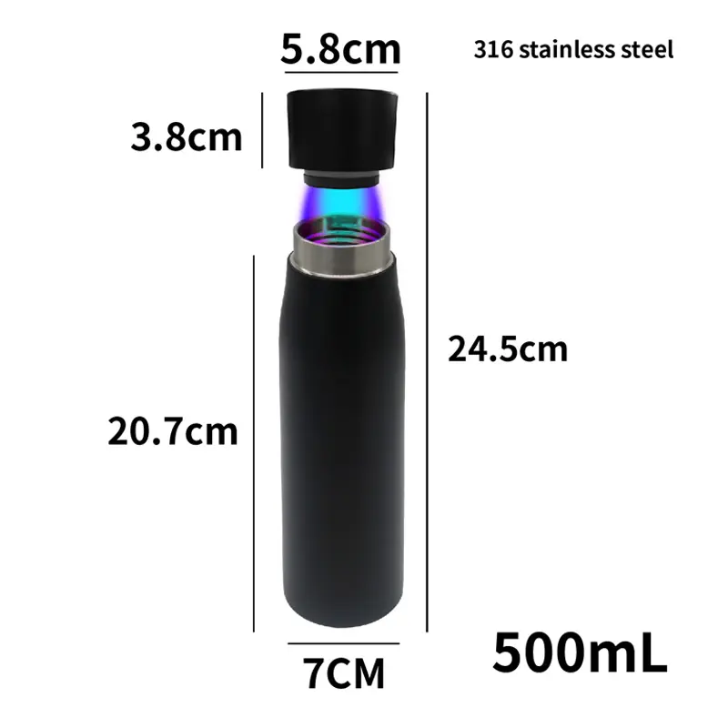 Skanto | Aquyn UV Light Water Bottle – Smart Water Bottle with UV Sterilization for Pure Drinking Water