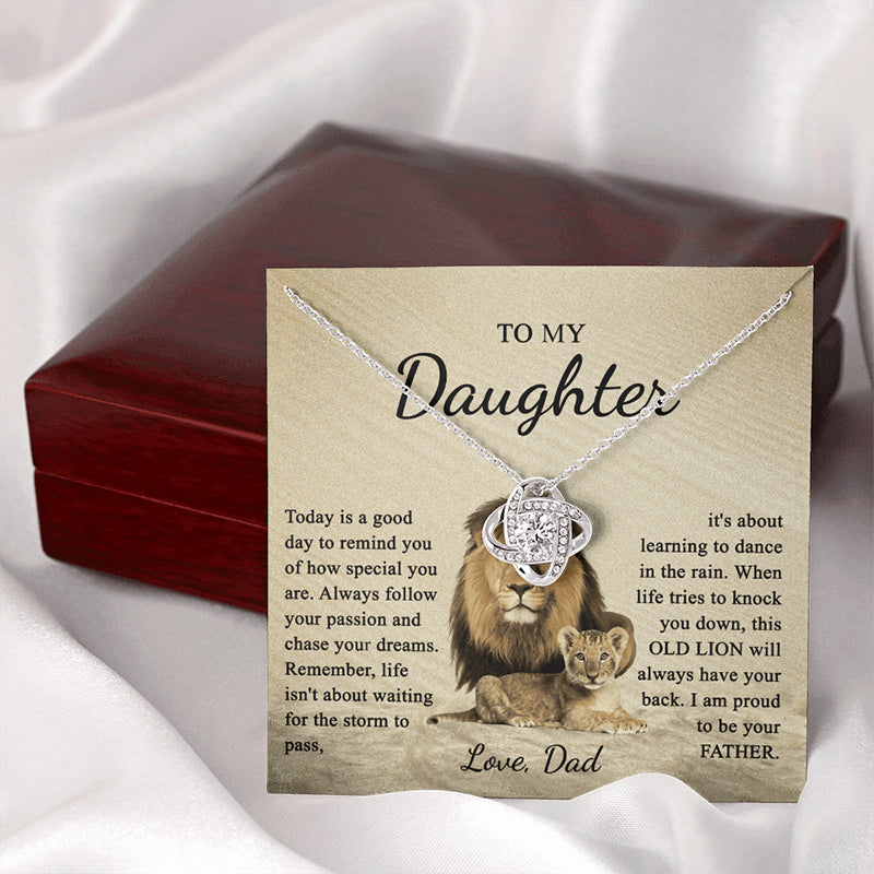Skanto | To My Dear Daughter Knot Necklace