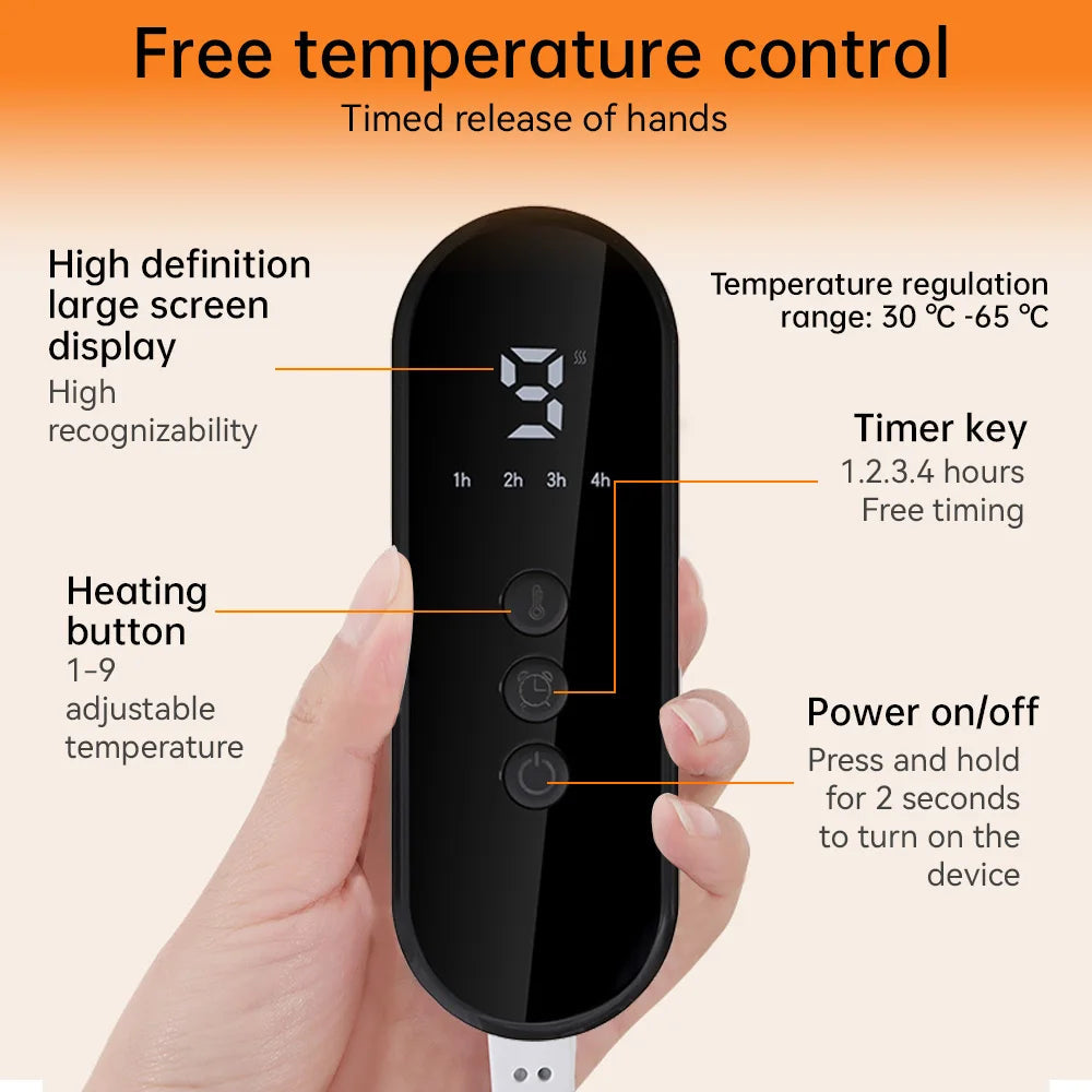 BowLift | Soft Plush Electric Foot Warmer with Adjustable Temperature