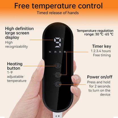 BowLift | Soft Plush Electric Foot Warmer with Adjustable Temperature