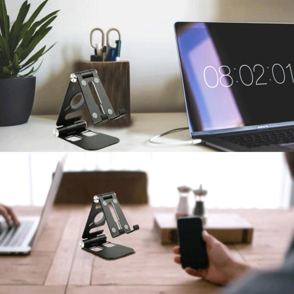 Multipurpose foldable smartphone holder made of aluminum alloy | Bowlift