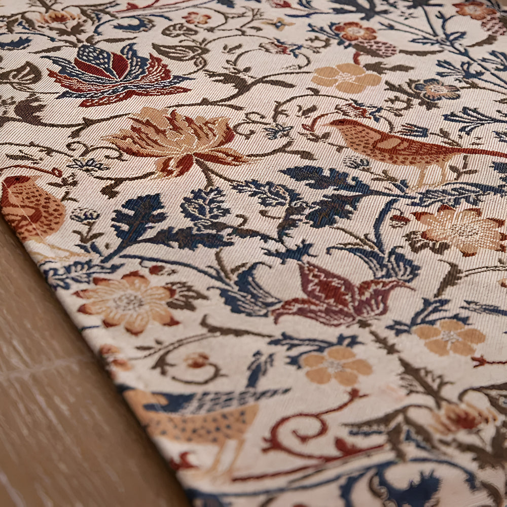 Skanto | Vintage Floral & Bird Jacquard Table Runner