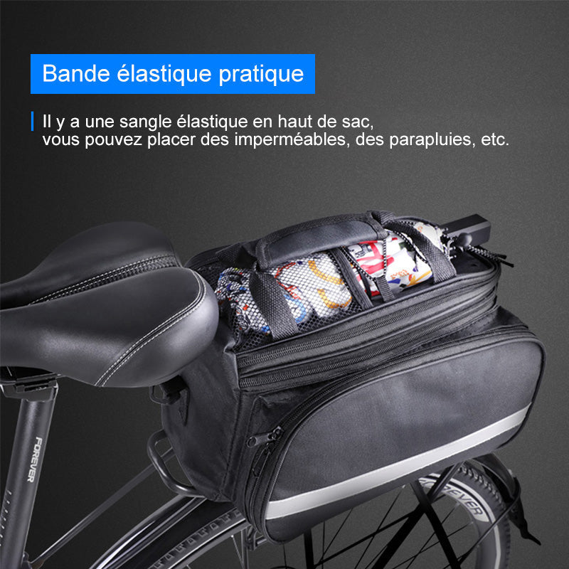 Foldable storage bag for the bicycle rear seat | Karnz
