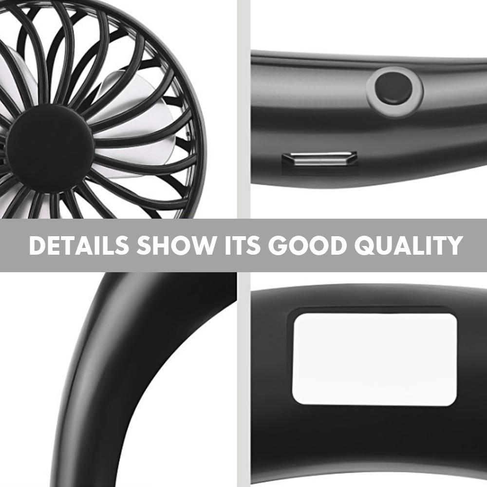 Rechargeable Mini Neck Fans | Bowlift