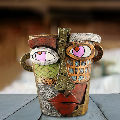 Skanto | Colorful Face Flower Pot – Creative Decoration for Home and Garden