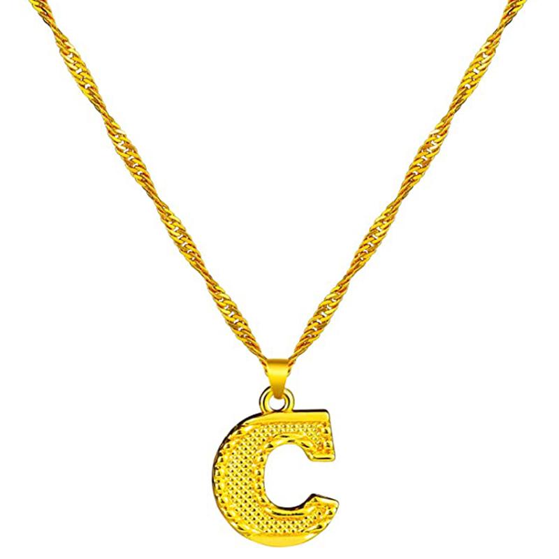 Skanto | 18K Gold Plated Initial Letter Necklace