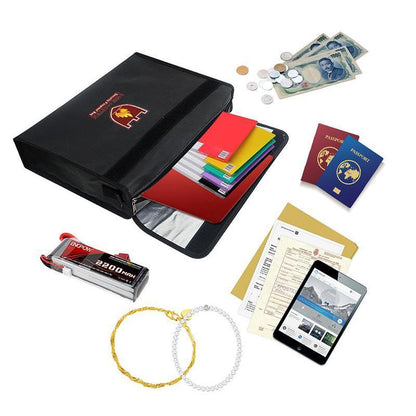 Fireproof and water-repellent document bag