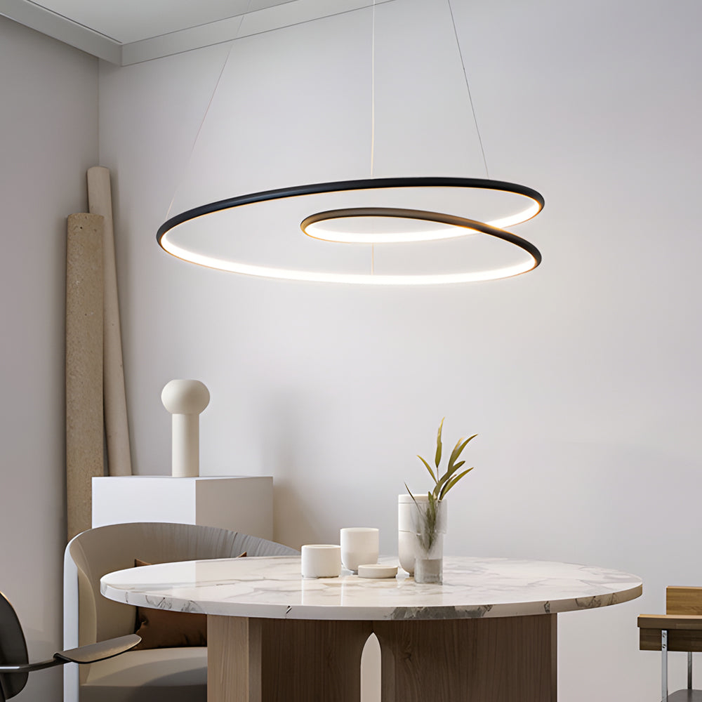 Modern LED Chandelier with Dimming Function – Pendant Light for Dining Room and Living Room | Karnz