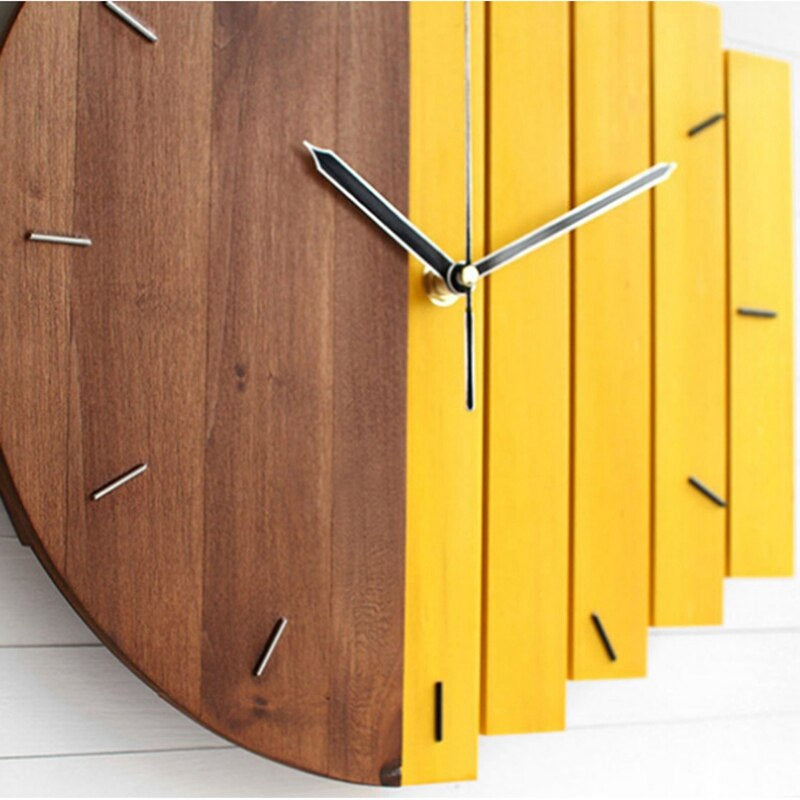 Skanto | WoodAura - Natural Wood Clock with Time