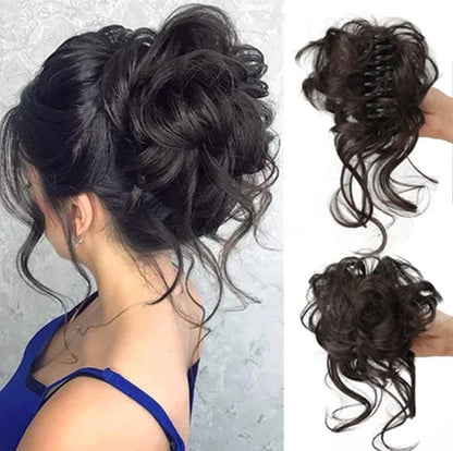 Hair bun ponytail with clip | Bowlift