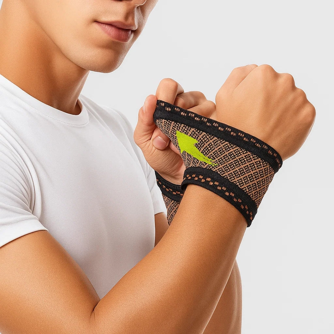 Copper‑Infused Compression for Wrist Pain Relief – Breathable Low‑Profile Sleeve for Everyday & Sports Bowlift