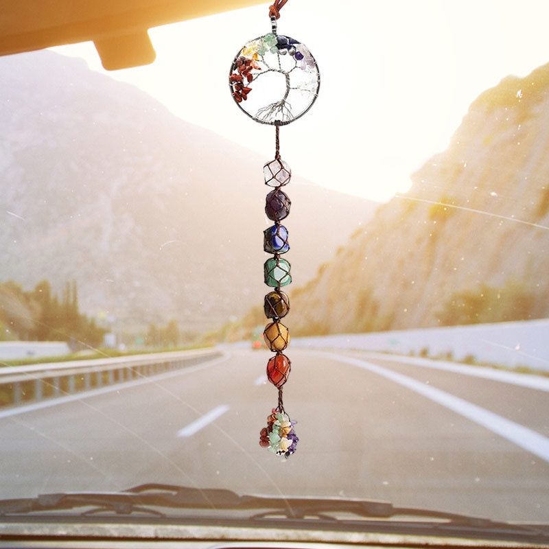 Skanto | 7 Chakra Healing Crystal Tree of Life Decoration