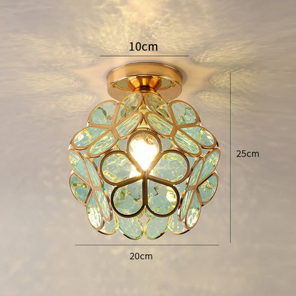 Skanto | Luxury Glass Flower Ceiling Lamp
