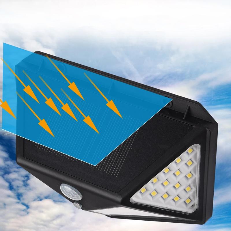 Waterproof solar lamp 100 LED outdoors