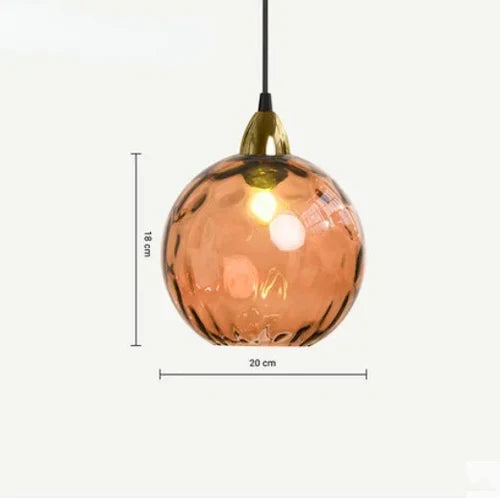 LumiSphere Pendant Lamp – Elegant Glass Sphere Lighting Skanto