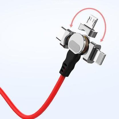 BowLift | Magnetic Cable 180° Rotating Charging Cable For Android & IOS Fast Charge Sync Data Transmission