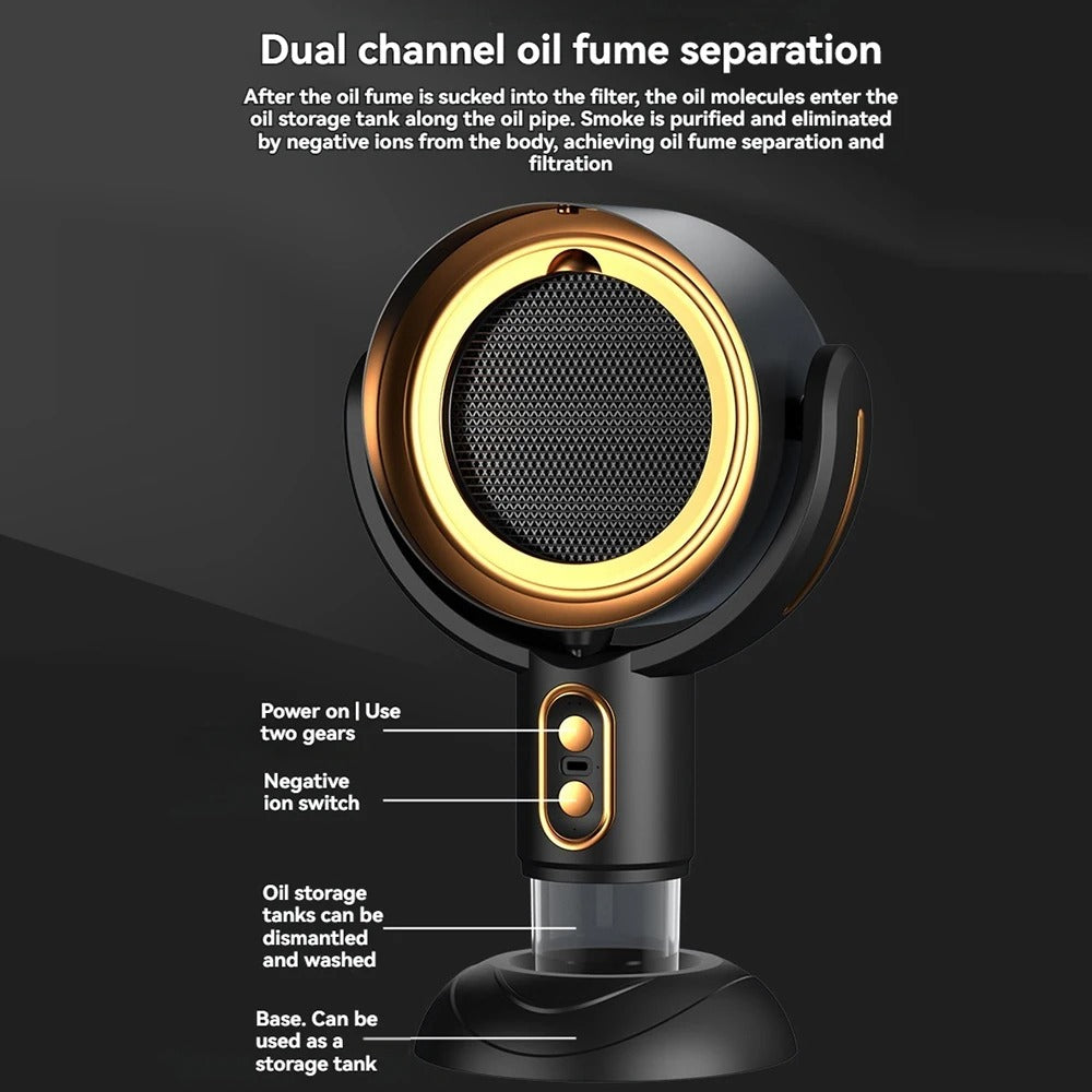 Skanto | SmokeAway Venti – Portable Air Purifier Fan with Ion Technology and USB Charger