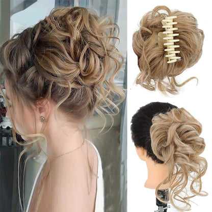 Curly Bun Hair Claw Clips Bowlift