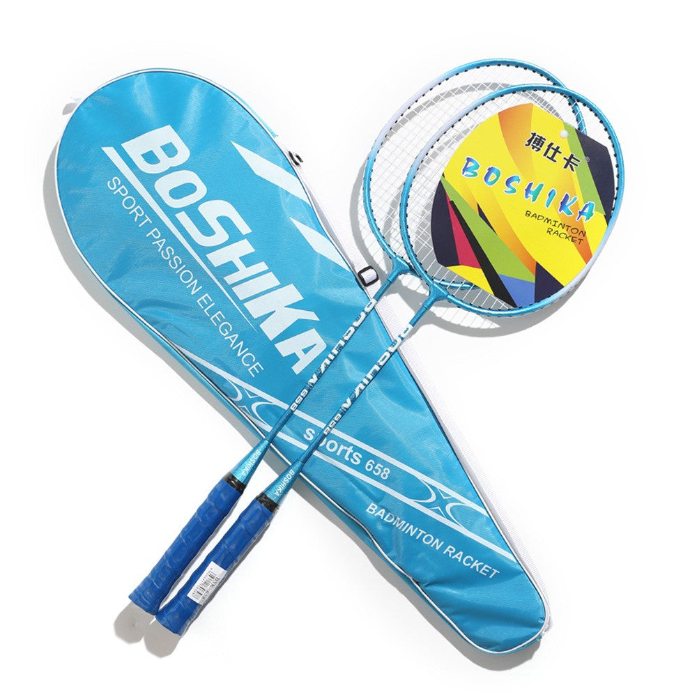 Badminton Racket for Beginner Children, Iron Alloy Set A