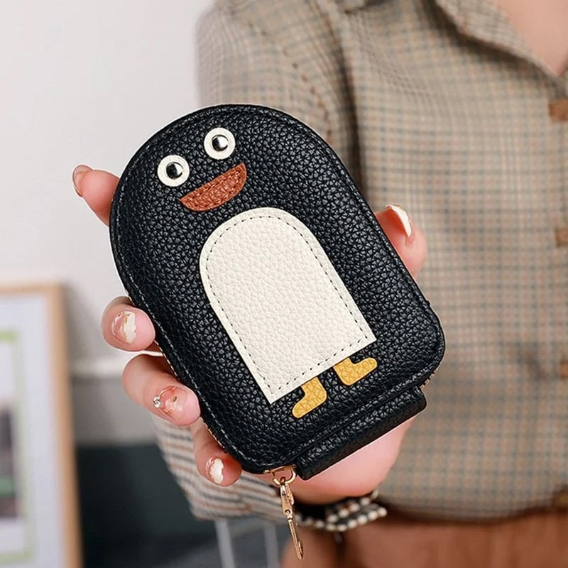BowLift | Cute Penguins PU Credit Card Coin Wallet