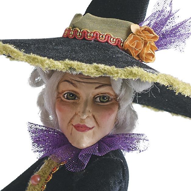 Frendorf | Halloween Figurine | Handmade Witch Decoration | Resin