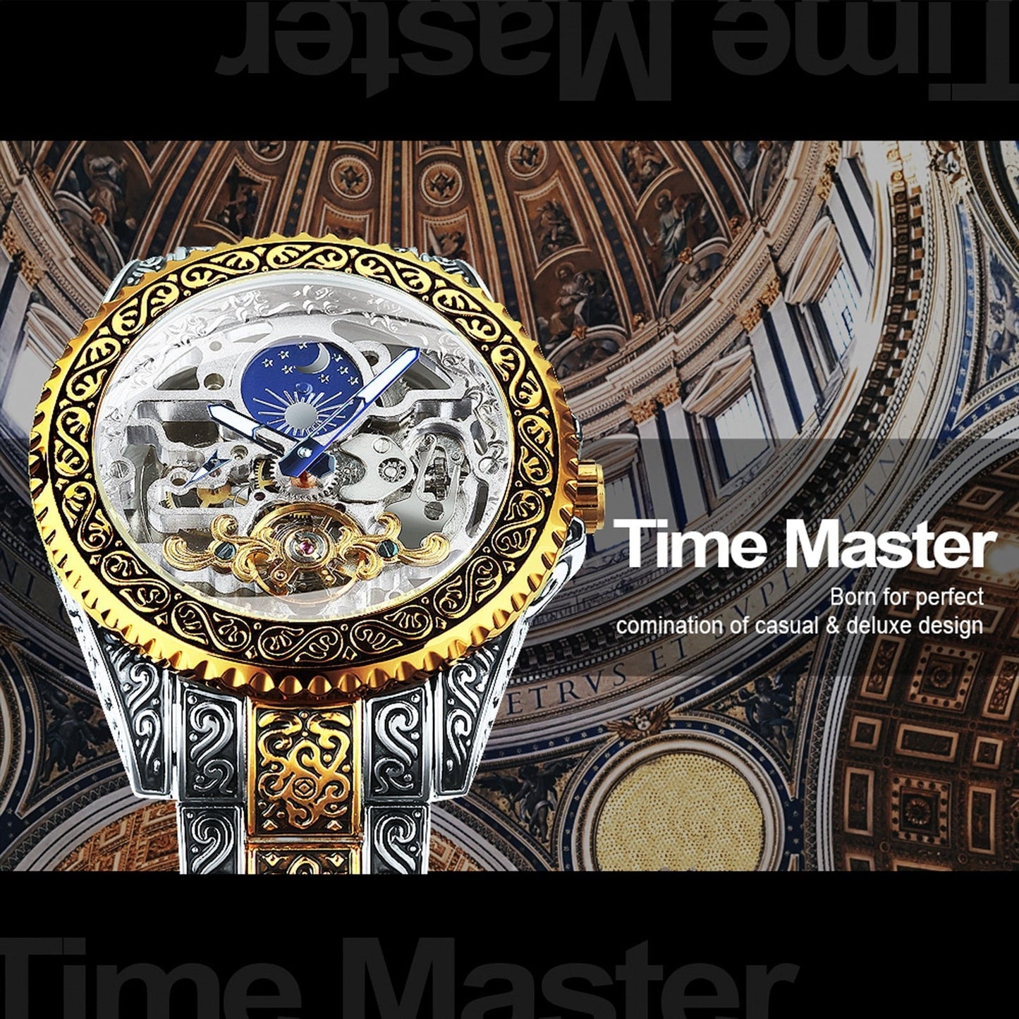 BowLift | Vintage Moon Automatic Tourbillon Watch