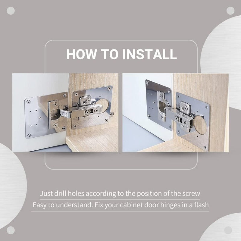 BowLift | HingeSaver Stainless Steel Cabinet Hinge Repair Kit