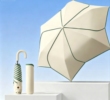 Women Folding UV Protection Umbrella with Innovative Design Bowlift