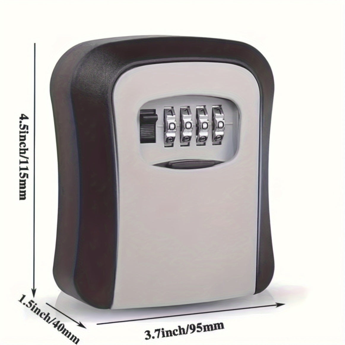 Outdoor key safe with combination code & cover | Brehn